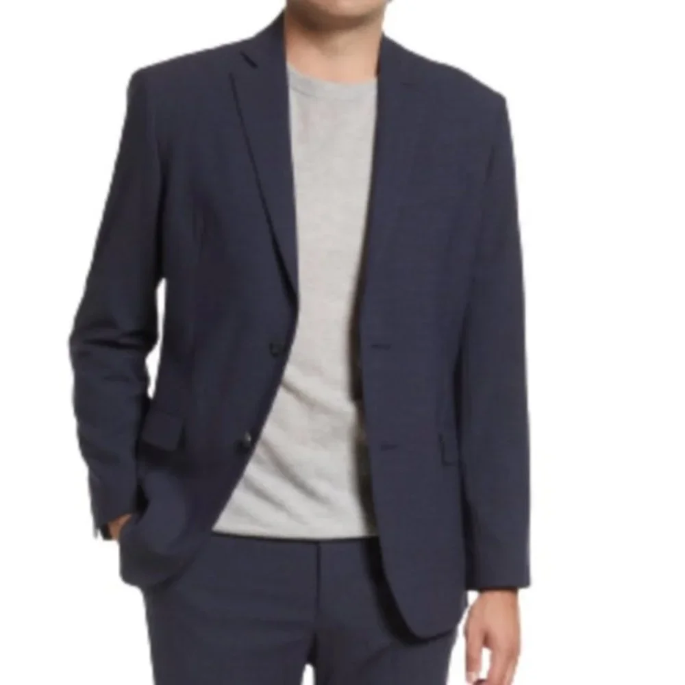 Norstrom Navy Tech-Smart Trim Fit Sport Coat - 40S   NWT